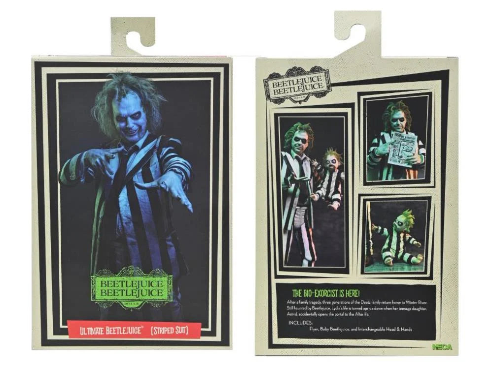 Beetlejuice Beetlejuice Ultimate Striped Suit Beetlejuice Figura Acción