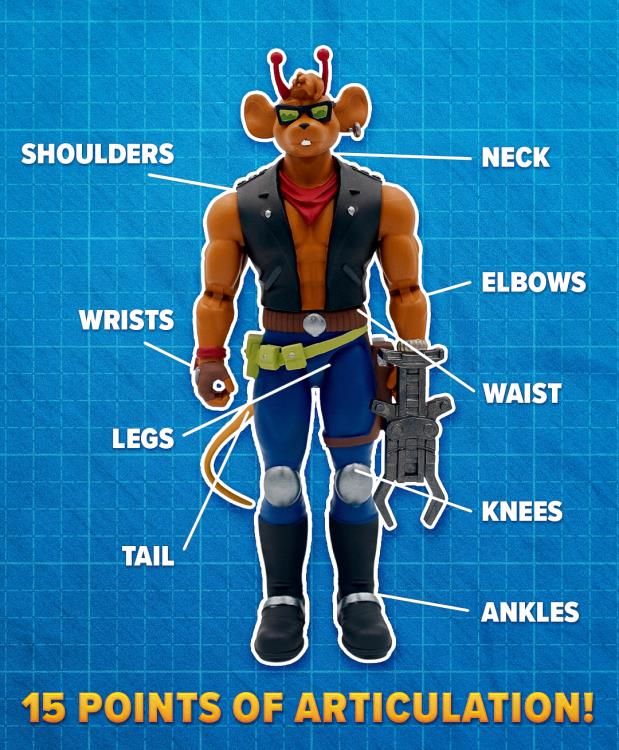 Biker Mice From Mars Throttle Figura Acción