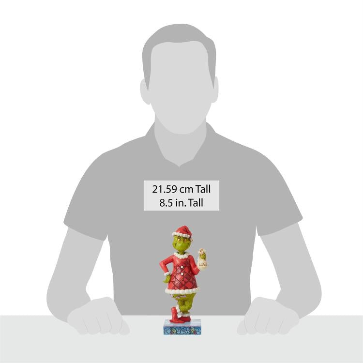 Dr. Seuss The Grinch con Bolsa de Carbón Figurina