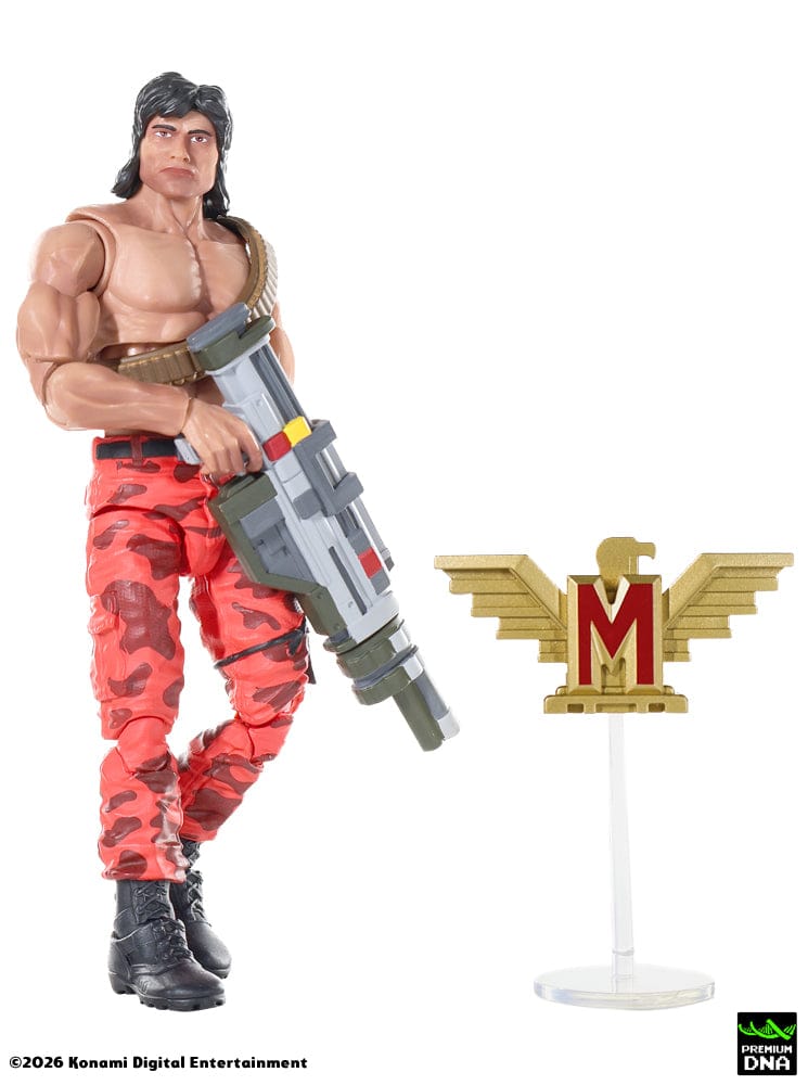 Icon M con falcon badge de Figura Lance Bean Contra (NES) Premium DNA