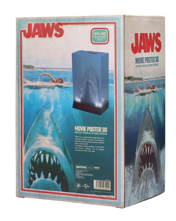 Jaws 50th Anniversary 3D Movie Poster Light-Up Figure