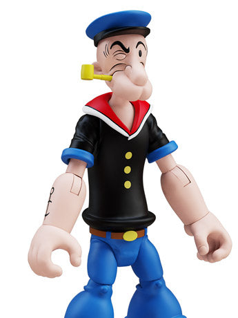 Popeye Classics Popeye 1st Appearance (Black Shirt) Action Figure
