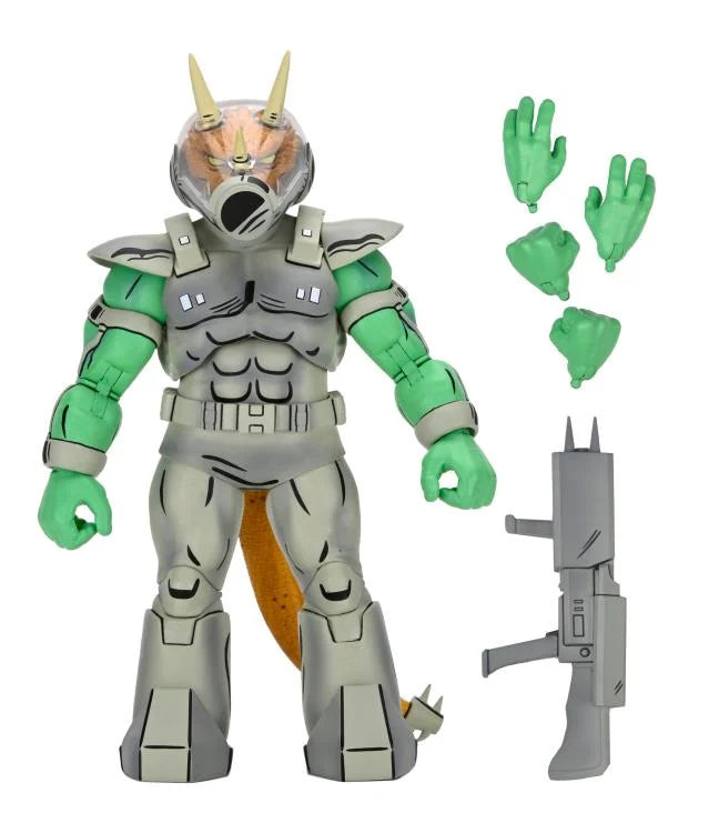 Teenage Mutant Ninja Turtles Shock Commando Triceraton (Mirage Comics) Action Figure