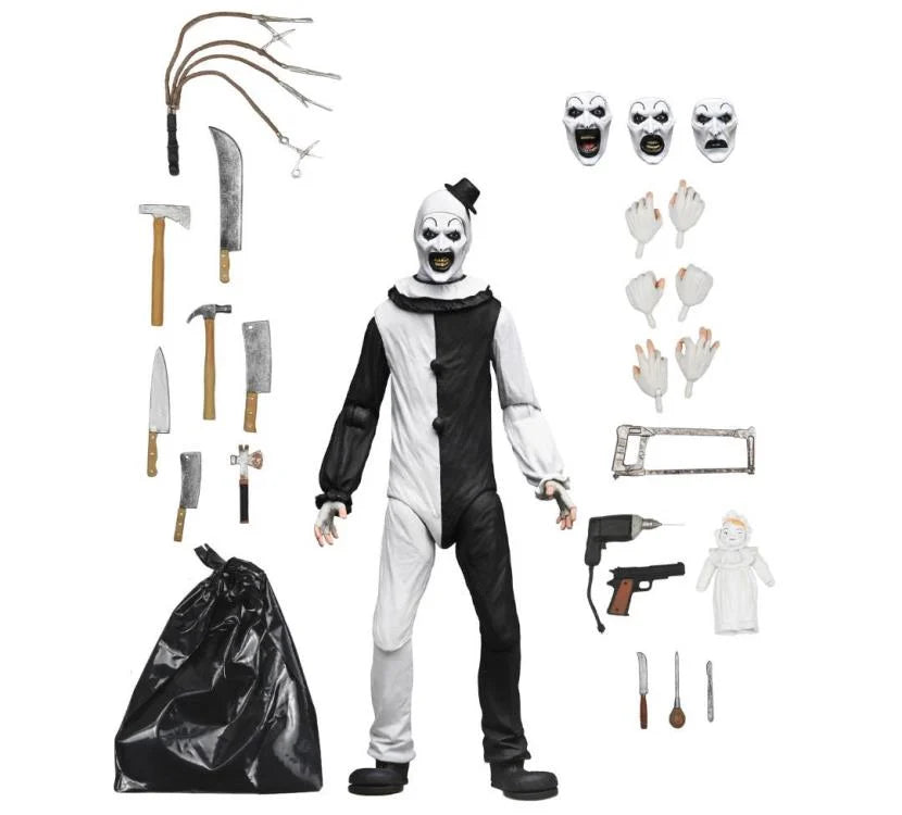 Figura de terror Art the Clown NECA Ultimate 7 pulgadas colección oficial Terrifier