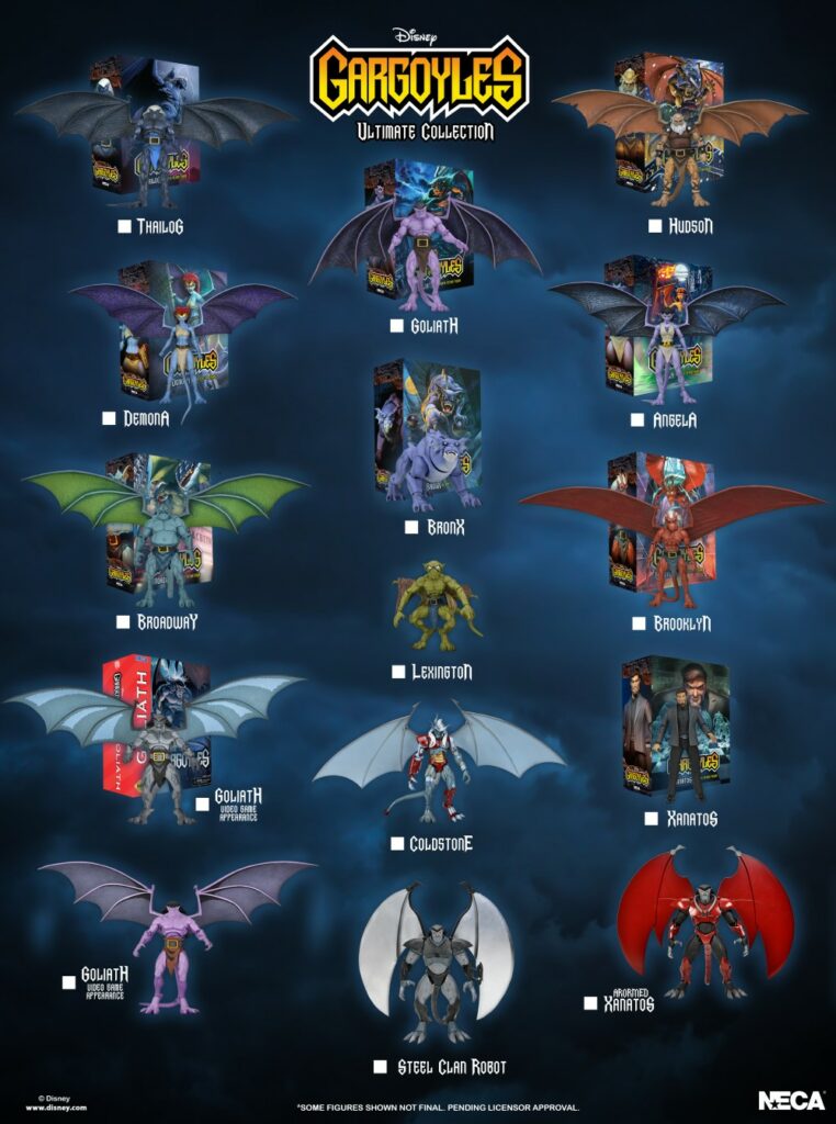 Guía visual de Gargoyles Ultimates Neca