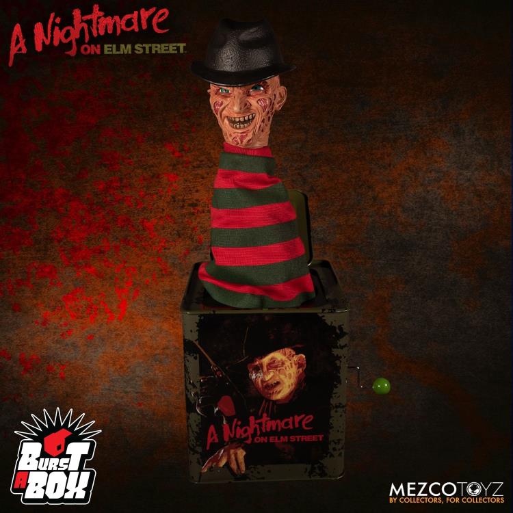 A Nightmare on Elm Street Burst a Box Freddy Mezco