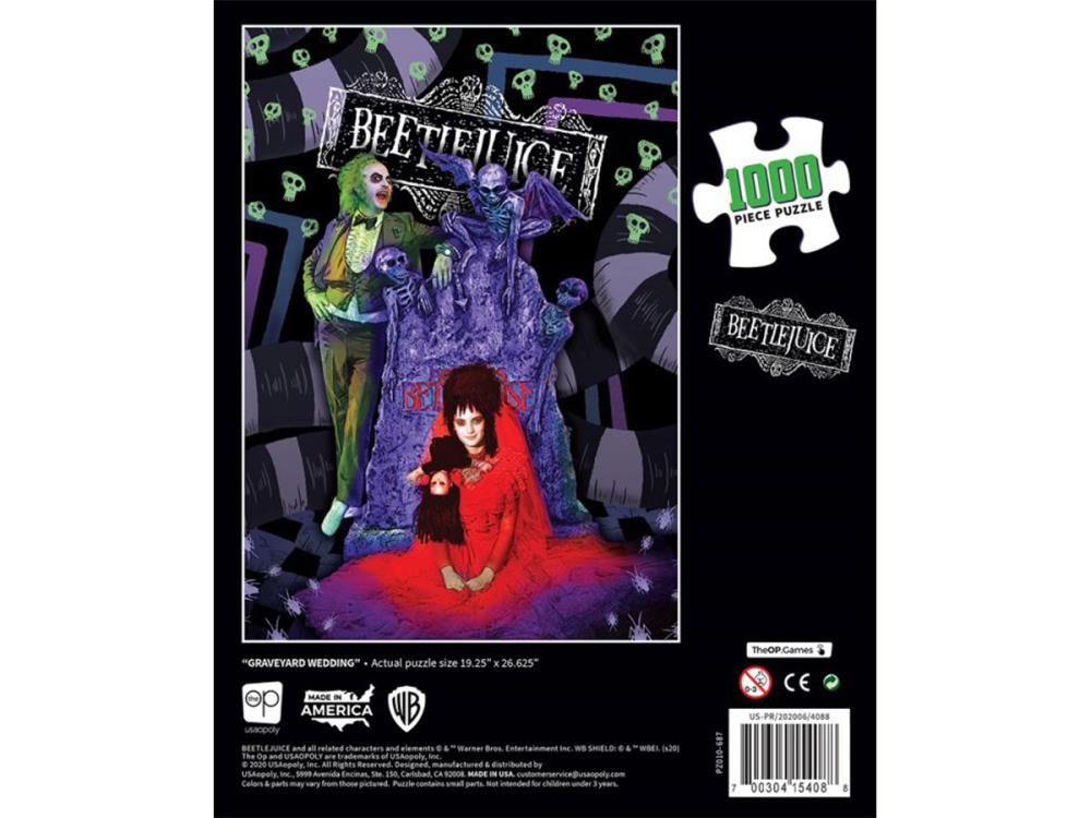 Beetlejuice Graveyard Wedding 1000-Piezas Rompecabezas Usaopoly