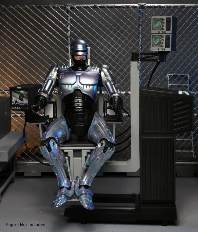 RoboCop Ultimate Battle Damaged RoboCop with Chair Figura Neca
