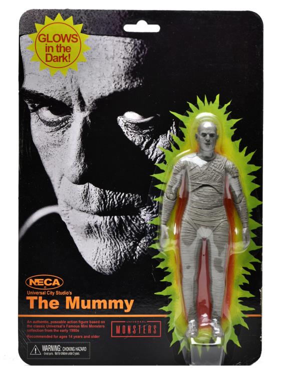 Universal Monsters Retro Glow-In-The-Dark The Mummy Figura Neca