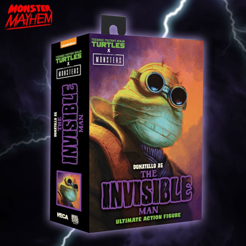 Universal Monsters x Teenage Mutant Ninja Turtles Ultimate Donatello as The Invisible Man