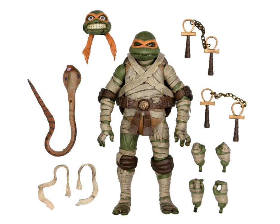 Universal Monsters x Teenage Mutant Ninja Turtles Ultimate Michelangelo as The Mummy Figura Neca