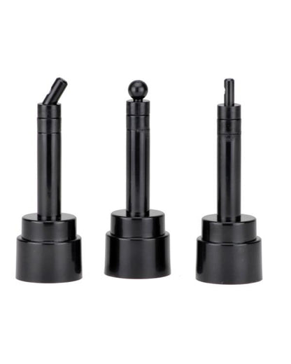Action Figure Head Display Stand (Black) Three-Pack