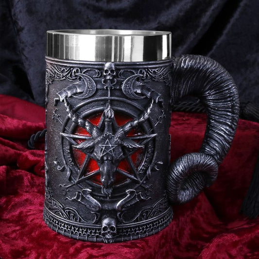 Baphomet Sabatic Goat Diety Tankard 16.5cm