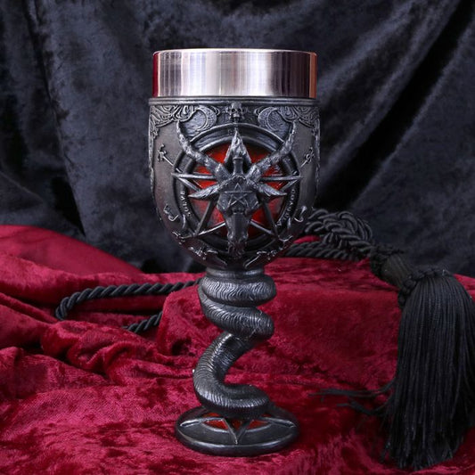 Baphomet Sabbatic Goat Diety Goblet 16cm