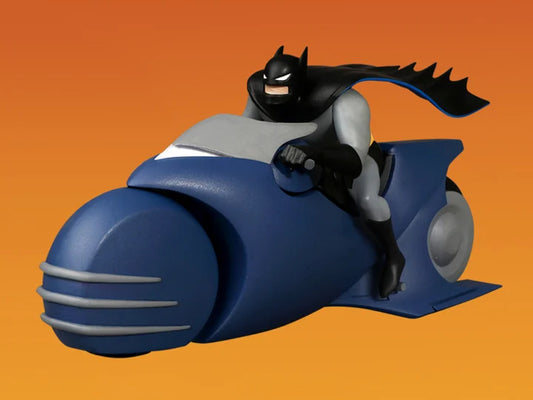 Batman The Animated Series 5 Points Batman and Batcycle Set Figuras