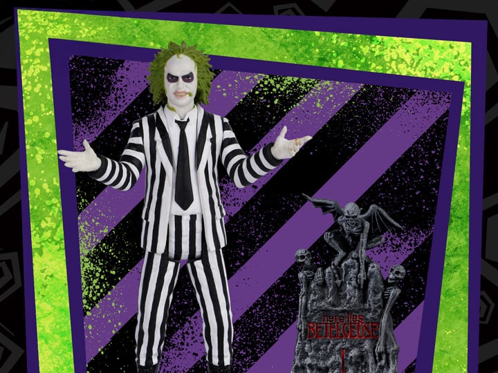 Beetlejuice 5 Points Beetlejuice (Striped Suit) Figura Acción