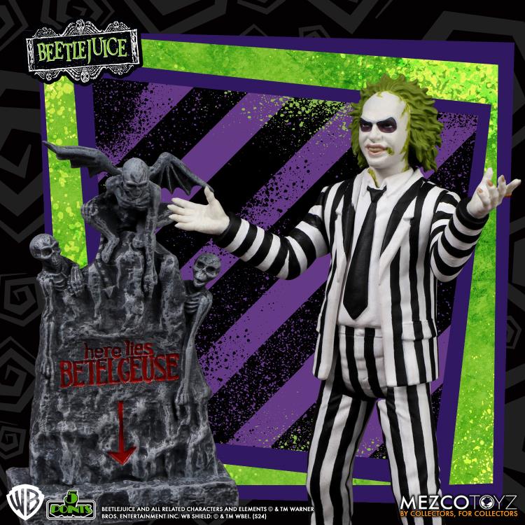 Beetlejuice 5 Points Beetlejuice (Striped Suit) Figura Acción