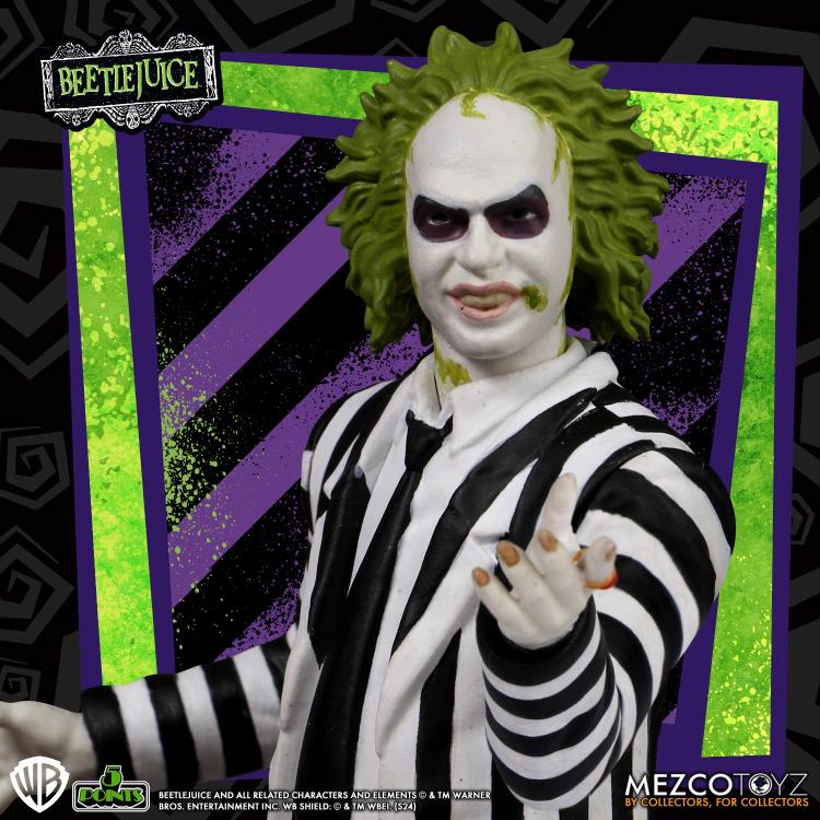 Beetlejuice 5 Points Beetlejuice (Striped Suit) Figura Acción