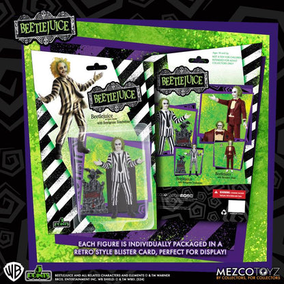 Beetlejuice 5 Points Beetlejuice (Striped Suit) Figura Acción