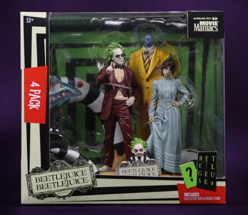 Beetlejuice Beetlejuice Movie Maniacs 4-Pack Figuras Edición Limitada