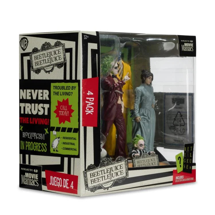 Beetlejuice Beetlejuice Movie Maniacs 4-Pack Figuras Edición Limitada