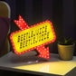 Beetlejuice Sign Light