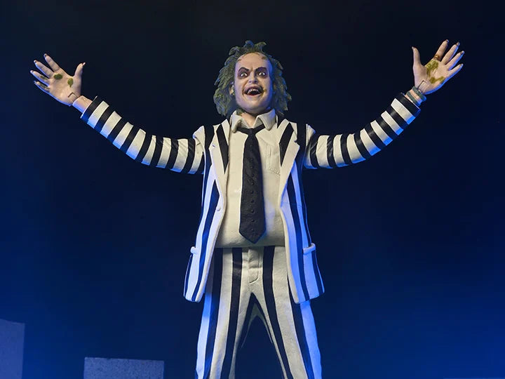 Beetlejuice (Black and White Suit) Figura Acción