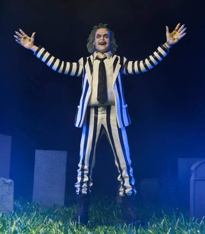 Beetlejuice (Black and White Suit) Figura Acción