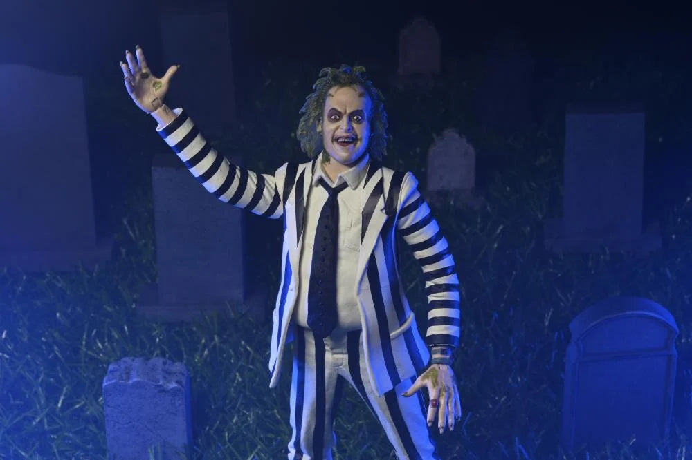 Beetlejuice (Black and White Suit) Figura Acción