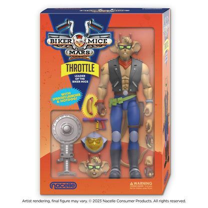 Biker Mice From Mars Throttle Figura Acción