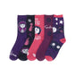 Coraline Mixed Icons Womens Casual Crew Socks 5-Pack