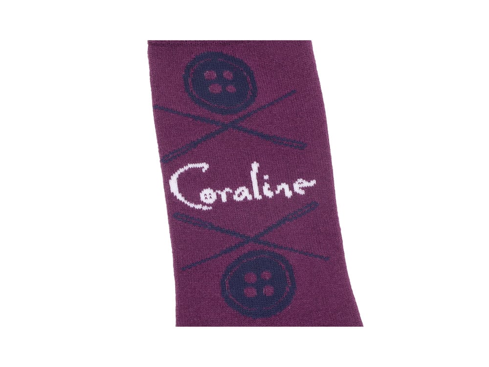 Coraline Mixed Icons Womens Casual Crew Socks 5-Pack