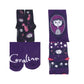 Coraline Mixed Icons Womens Casual Crew Socks 5-Pack