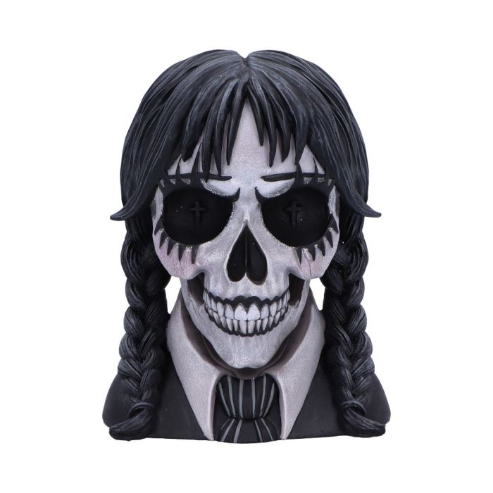 Dark Glare Gothic School Girl Skull 16cm