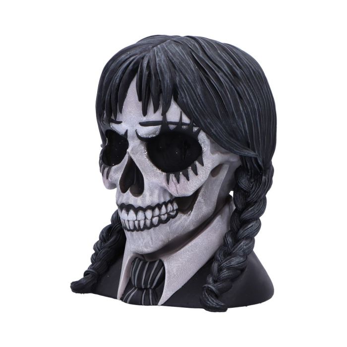 Dark Glare Gothic School Girl Skull 16cm
