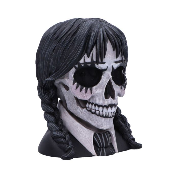 Dark Glare Gothic School Girl Skull 16cm