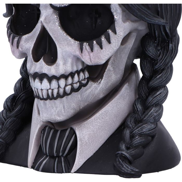 Dark Glare Gothic School Girl Skull 16cm