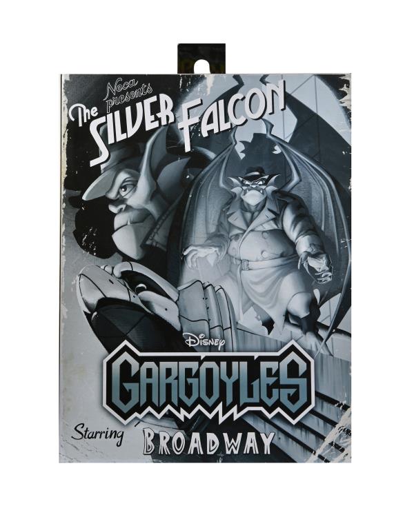 Disney's Gargoyles Ultimate Detective Broadway Silver Falcon (With Closed Wings) Action Figure