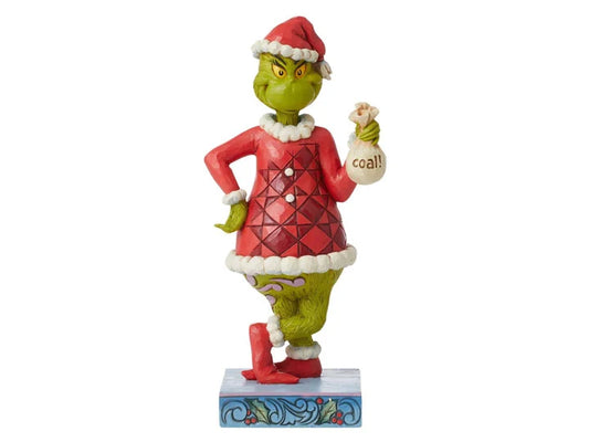 Dr. Seuss The Grinch con Bolsa de Carbón Figurina