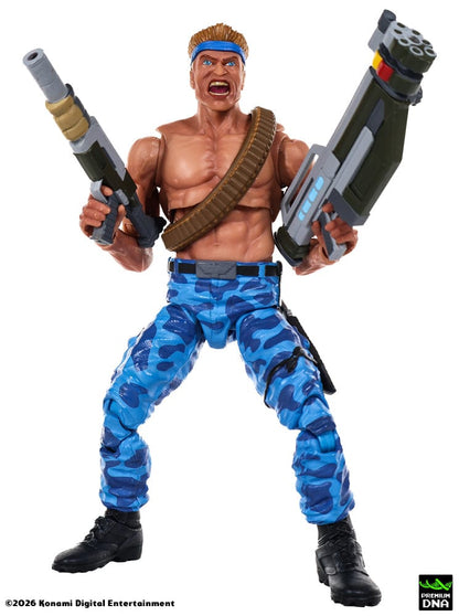 Vista con dos armas de Figura Bill Rizer Contra (NES) Premium DNA