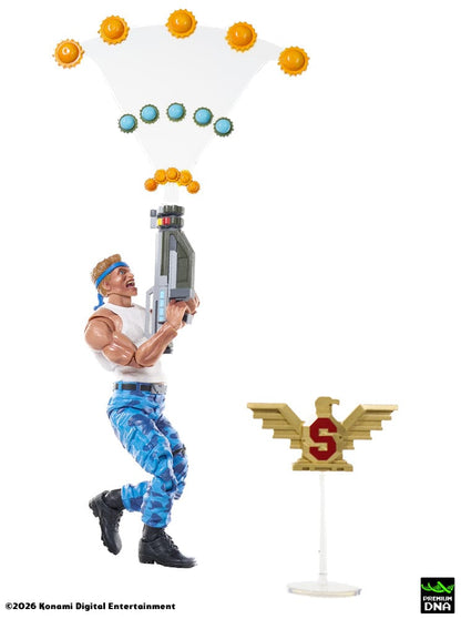 Icon S Badge con armas de Figura Bill Rizer Contra (NES) Premium DNA
