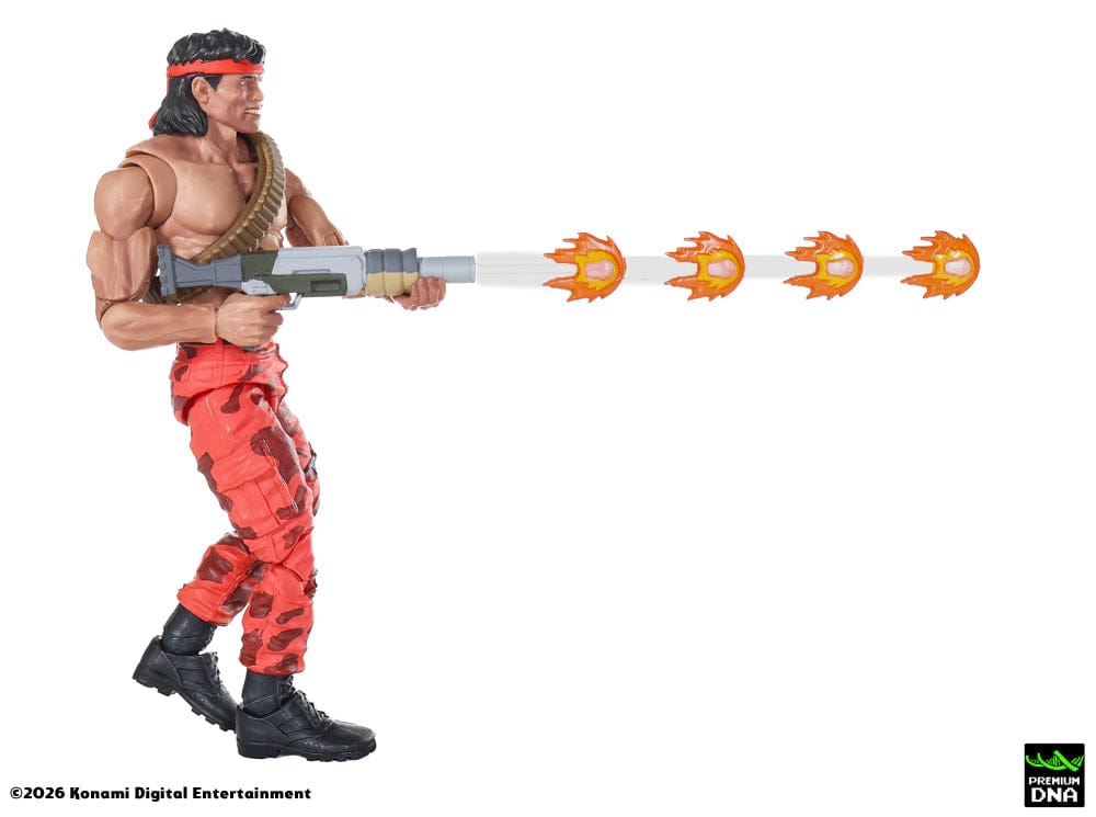 Uso de Machine Gun de Figura Lance Bean Contra (NES) Premium DNA