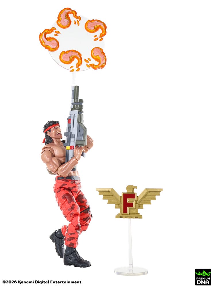 Icon F Falcon Badge de Figura Lance Bean Contra (NES) Premium DNA