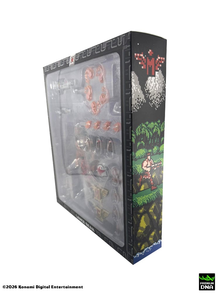 Vista lateral izquierda de Figura Lance Bean Contra (NES) Premium DNA