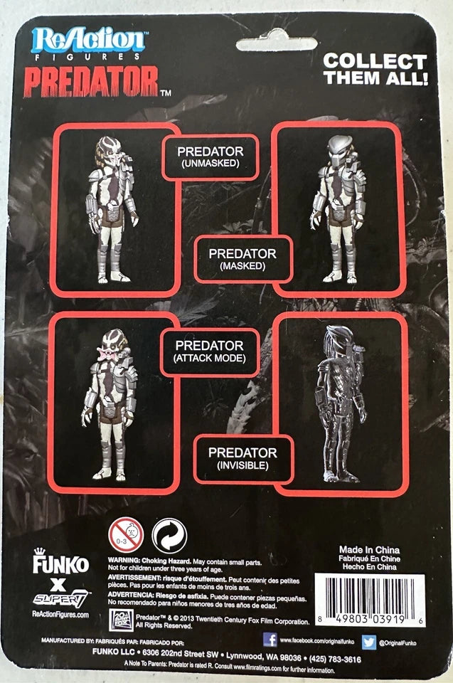 Predator Attach Mode 3 3/4" Action Figure Funko ReAction Figures 2013