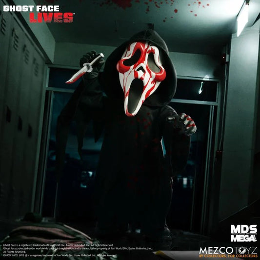 Vista frontal completa Figura Ghost Face Bloody MDS Mega Scale
