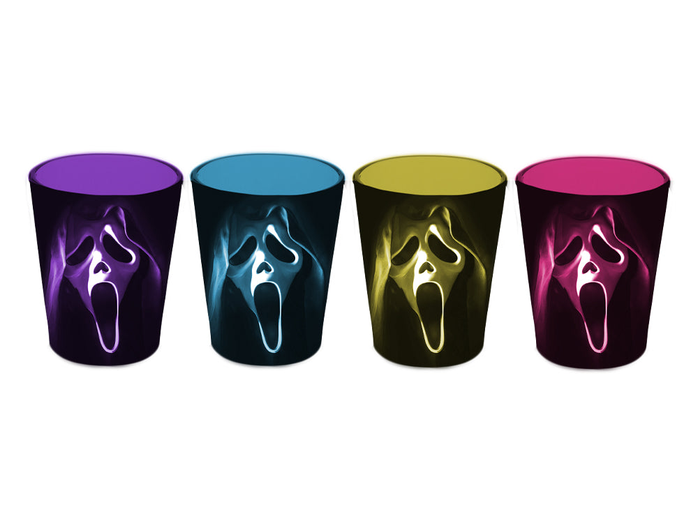 Ghost Face Set of 4 Shot Glasses