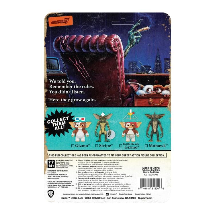 Gremlins 2 The New Batch ReAction Gizmo (Battle Ready) Figura de Acción