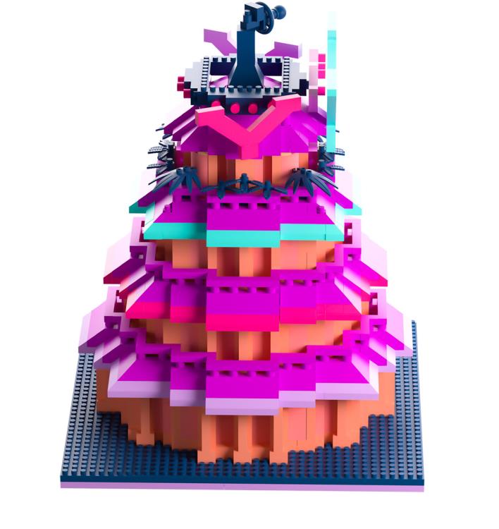 Hazbin Hotel V Tower Miniature Brick Set