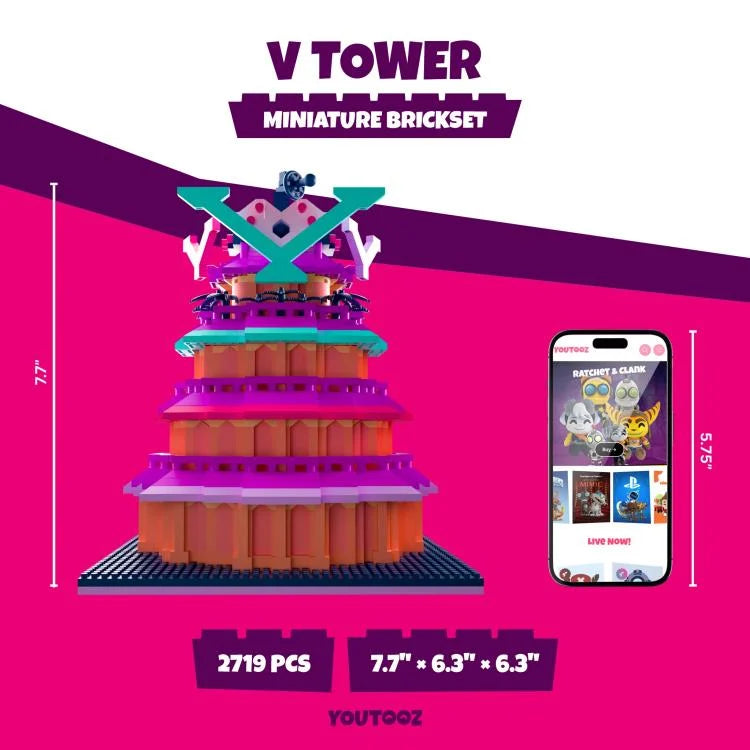 Hazbin Hotel V Tower Miniature Brick Set